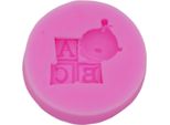 Stampo Per Fondente In Silicone, Bambino Con Abc, Circa 3,6X1,1 Cm