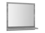 Vidaxl Specchio Da Bagno Grigio Sonoma 40X10,5X37 Cm Materiale A Base Di Legno