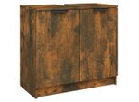 Vidaxl Mobile Da Bagno In Rovere Fumé 64,5X33,5X59 Cm Materiale In Legno