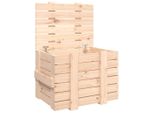 Vidaxl Cassapanca 58X40,5X42 Cm In Legno Di Pino Massiccio