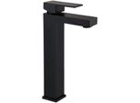 Mexen Cube Rubinetto Lavabo Alto, Nero - 72910-70