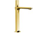 Mexen Crux Rubinetto Alto Per Lavabo, Oro - 744410-50