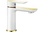 Miscelatore Per Lavabo Mexen Alfa Oro/Bianco