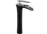 Mexen Lyra Rubinetto Lavabo Alto, Nero/Cromo - 745310-07
