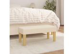 Panca The Living Store Crema 70X30X30 Cm In Tessuto