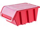 Cassetta Porta Attrezzi Kadax "Gusum"", Cassetta Con Sportello In Plastica Pp, Rosso, 1 Pezzo, 23X16 Cm"
