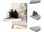 Vidaxl Mensola Galleggiante Angolare Grigio Cemento 35X35X3,8 Cm Mdf - Mensole A Muro