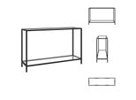 Vidaxl Consolle Trasparente 120X35X75 Cm In Vetro Temperato - Tavoli Laterali
