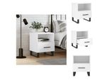 Vidaxl Comodino Bianco 40X35X47,5 Cm Materiale Legno - Comodini