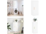 Vidaxl Armadio A Muro Bianco 34,5X34X90 Cm - Armadio A Muro - Armadio A Muro - Armadio - Armadio Portaoggetti