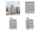 Vidaxl Credenza Grigio Sonoma 40X35X70 Cm Materiale A Base Di Legno - Credenza - Credenza - Armadio - Credenza