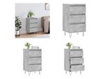 Vidaxl Credenza Grigio Cemento 40X35X70 Cm In Legno - Credenza - Credenza - Armadio - Credenza