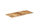 The Living Store Piano Del Tavolo In Legno Massiccio Mango 25-27 Mm 140X60 Cm