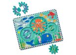 Puzzle Didattico In Legno Con Ruote Dentate, Oceano, 8 Pezzi, Per Bambini A Partire Da 3 Anni, Melissa&Doug 31003