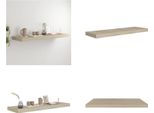 Vidaxl Mensola Galleggiante Effetto Quercia 80X23,5X3,8 Cm Mdf - Mensola A Muro - Mensole A Muro - Mensole A Muro Galleggianti - Mensole A Muro Galleggianti