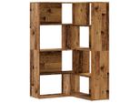 Syfax™ Libreria A 4 Ripiani Legno Vecchio 85X85X140 Cm In Truciolare