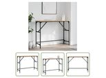 The Living Store Tavolo Consolle Rovere Sonoma 100X32X75 Cm Materiale A Base Di Legno