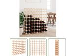 The Living Store Portabottiglie Per 72 Bottiglie 90,5X23X90,5 Cm In Legno Di Pino Massiccio