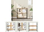 The Living Store Libreria Rovere Sonoma 78,5X33X82 Cm Materiale In Legno