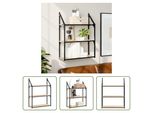 The Living Store Mensola A Muro 3 Scomparti Rovere Sonoma 60X21X78,5 Cm Materiale In Legno