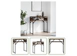 The Living Store Consolle Con Ripiano In Rovere Fumé 75X30X75Cm Materiale In Legno