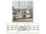 The Living Store Tavolo Consolle Rovere Sonoma 150X29X75 Cm Materiale In Legno