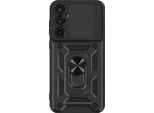 Mayaxess, Custodia Protettiva Per Samsung Galaxy A35, Cover Fotocamera Con Supporto Ad Anello, Nero