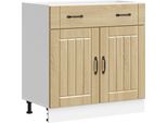 Vidaxl Base Da Cucina Lucca Sonoma In Legno Di Rovere