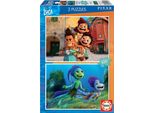 Educa Pixar Luca Disney. Set Di Due Puzzle Da 100 Pezzi Per Bambini. A Partire Da 6 Anni. 19181, Multicolore Educa