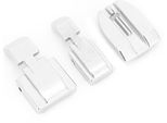 Piedino Per Cerniera Invisibile 3Pcs In Acciaio Inox Argento Per Macchina Da Cucire Domestica Piedino Premistoffa