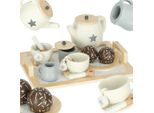 Servizio Di Caffè In Legno Per Bambini Set Di Tazze Su Vassoio Per Il Tè