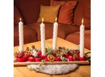 Tazza A Campana Piccola Rossa 25 Pz - Frutta Decorativa Per Corona D'avvento, Decorazione Della Tavola, Creazione Di Candele