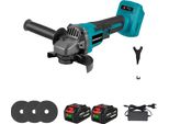 Smerigliatrice Angolare Senza Spazzole, 1500 W Di Potenza, 12000 Giri Al Minuto Al Minimo, 2 Batterie