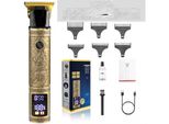 Inf Tagliacapelli Elettrico Dorato Drago E Fenice Con Display Digitale