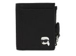 Karl Lagerfeld Portemonnaie - Ikon Pebble Kleines Faltportemonnaie - Gr. unisize - in Schwarz - für Damen