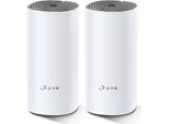 Tp-Link Deco E4 Mesh Wlan Set (Confezione Da 2), Router E Ripetitore AC1200 Dual Band (Portata Fino A 260M², Ideale Per Case Grandi Con Più Dispositivi, 4X Porte 100Mbit/S) Bianco