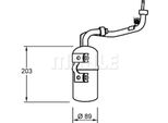 Mahle Original Asciugacapelli Ad 277 000S Per Ford Focus Ii Estate (Da_ Ffs Ds)