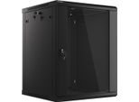 Lanberg WF01-6615-10B Armadio Rack 15U A Parete Nero