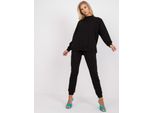 Felpa Basic Feel Good Da Donna Levin Nero L/Xl