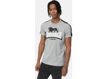 T-Shirt Uomo Regular Fit Ardmair Marl Grigio/Nero/Bianco Xxl Lonsdale