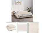 The Living Store Coperta Pesata Crema Chiaro 152X203 Cm 7 Kg Tessuto