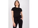 Maglietta Basic Feel Good A Maniche Corte Da Donna Latifa Nero Xl