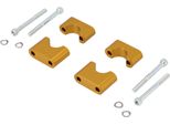 Set: Morsetti Manubrio Cnc, Aspetto Originale, Anodizzato Oro - Per Simson S50, S51, S70, S53, S83 Enduro