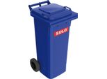 Sulo Bidone Per Rifiuti Grandi 80L Hdpe Blu Mobile, Secondo En 840 - 1088404