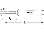 Ks Tools Coltello Spelafili Con Isolamento Protettivo 200 Mm - 117.1360