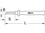 Ks Tools Coltello Per Cavi Con Isolamento Protettivo 205 Mm - 117.1304