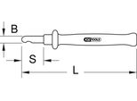 Ks Tools Coltello Spelafili Con Isolamento Protettivo 185 Mm - 117.1305