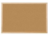 Q-Connect® KF03567 Bacheca In Sughero 90 X 60 Cm Marrone Con Cornice In Legno