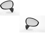 Johns, Specchietti Retrovisori Esterni Adatti Per Fiat 500 312 10/07- Set Destro E Sinistro Nero 735452180 735481656 735481646 735452174