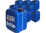 Plasteo® 10 Pezzi 10 Litri Tanica D'acqua Tanica Da Campeggio Con Strisce Visibili Sicurezza Alimentare Bpa Free Gastronomia Commerciale Campeggio Caravan